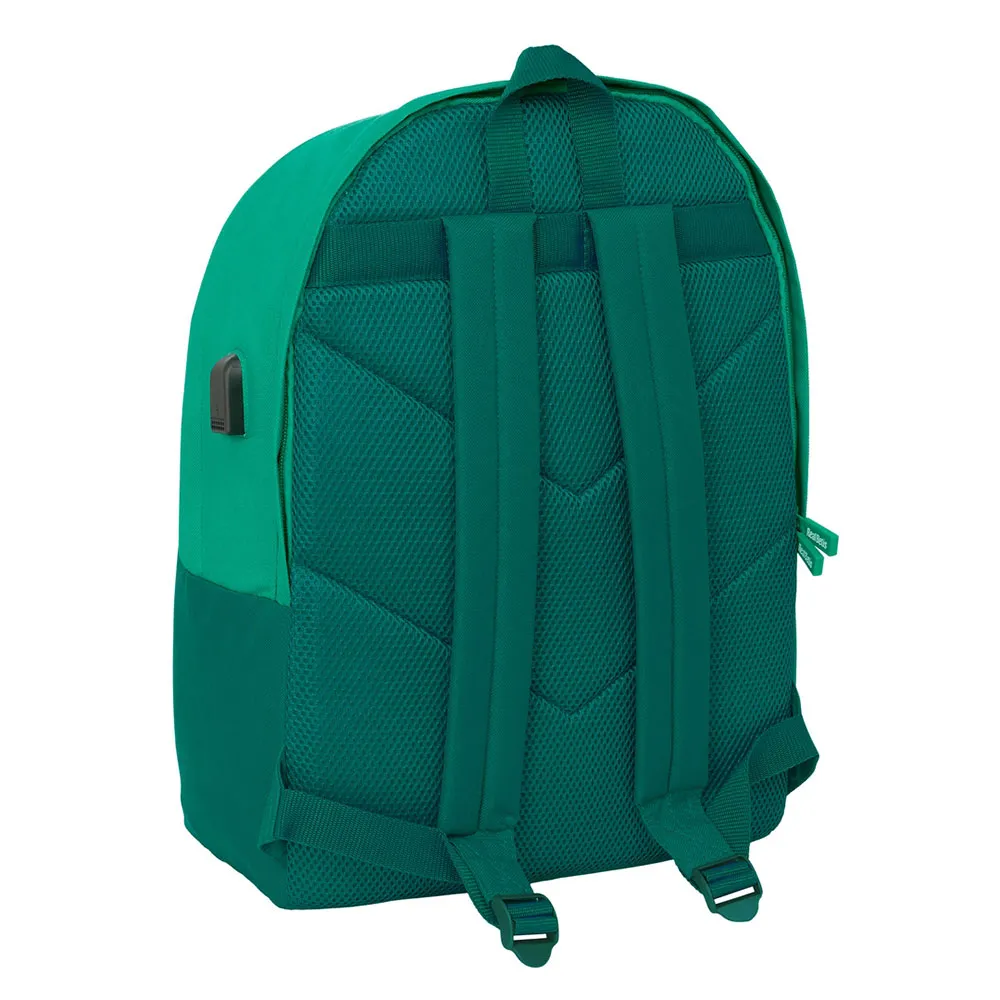 Safta 612566820 Real Betis Balompie 15.6´´+usb 24.55l 32x43x14 Cm Ryggsäck, Multicolor