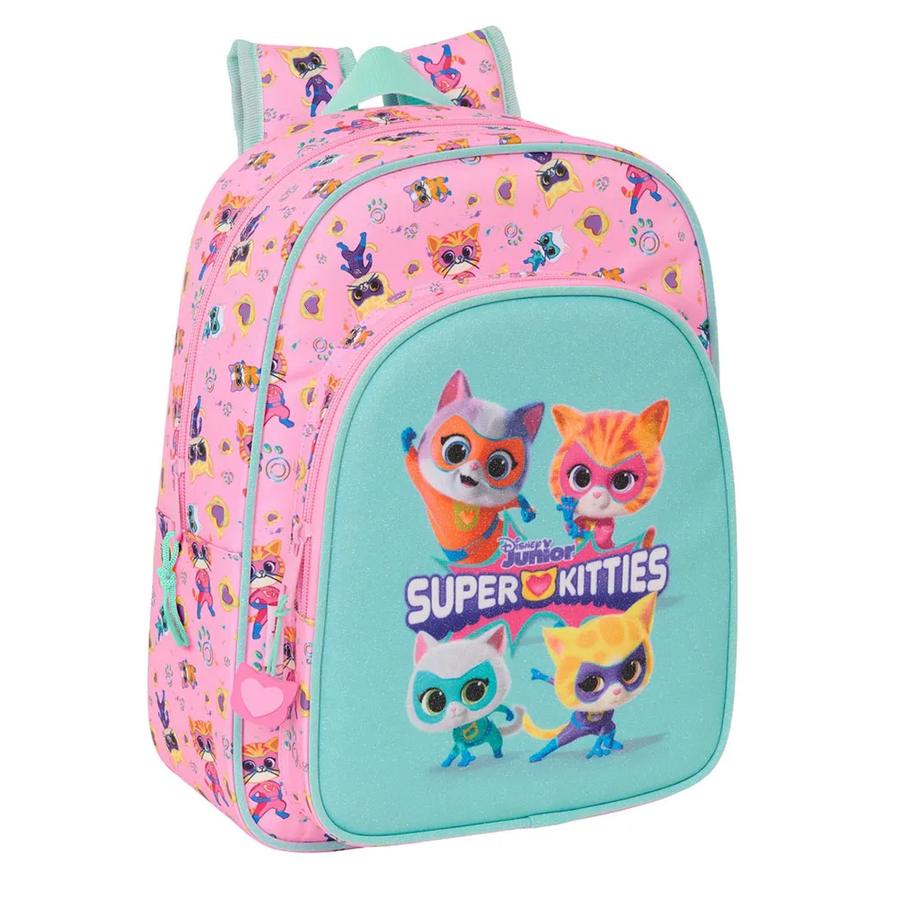 Safta 612567185 Small Superkitties 10l 27x33x10 Cm Ryggsäck, Multicolor