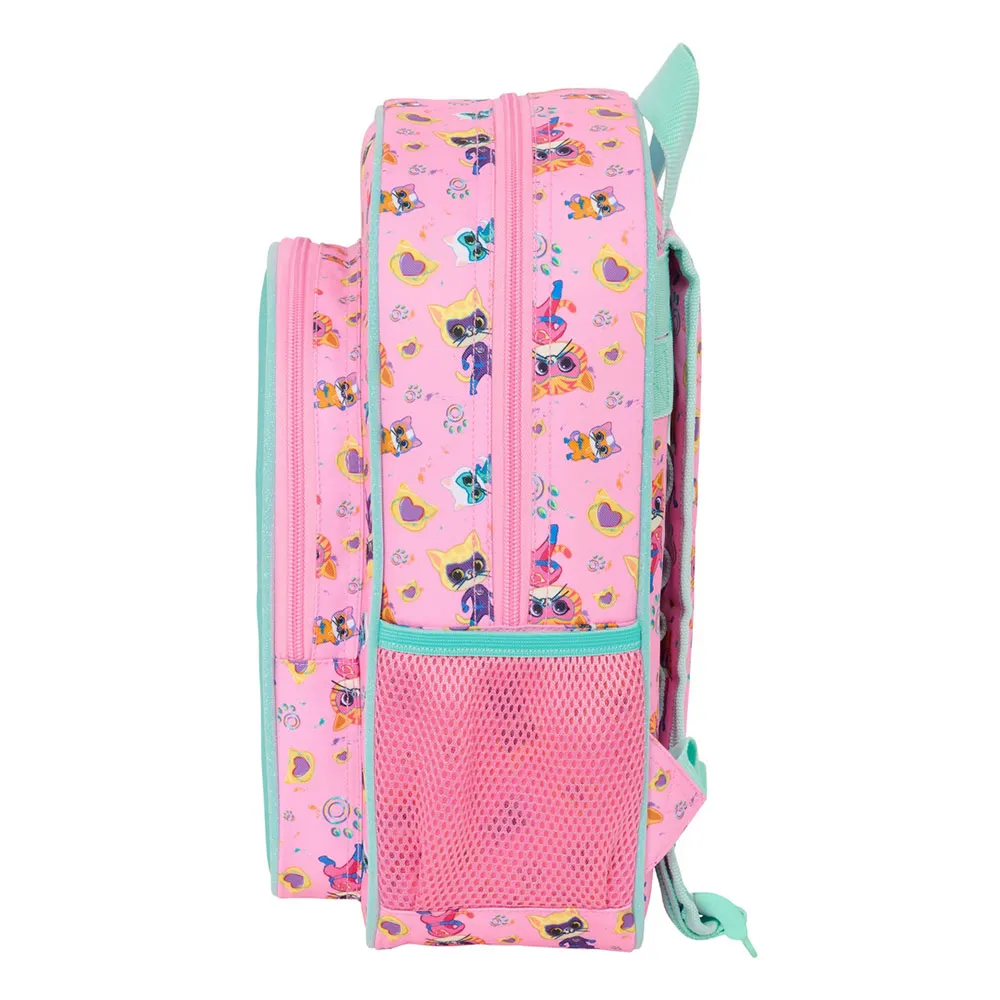 Safta 612567185 Small Superkitties 10l 27x33x10 Cm Ryggsäck, Multicolor