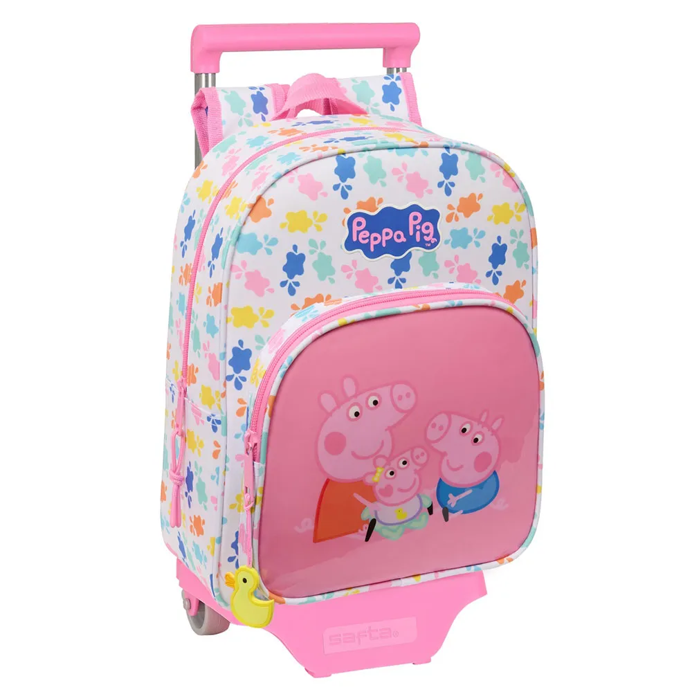Safta 612572020 Peppa Pig 10l Ryggsäck Med Hjul, Multicolor