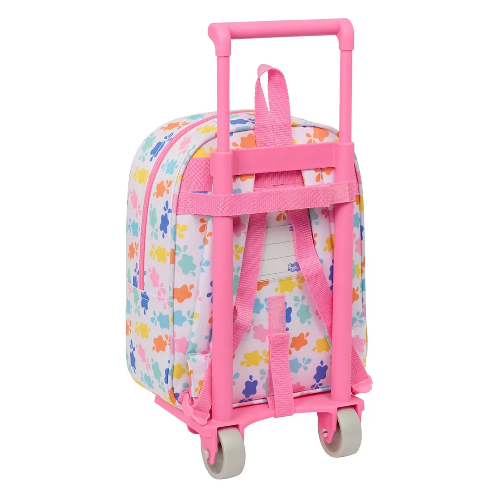 Safta 612572280 Peppa Pig Mini 6l Ryggsäck Med Hjul, Multicolor