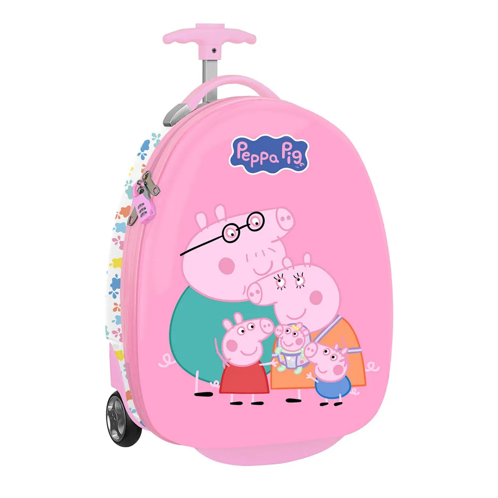 Safta 612572848 Peppa Pig Baby Pig Kid 16´´ 27.70l Ryggsäck Med Hjul, Multicolor