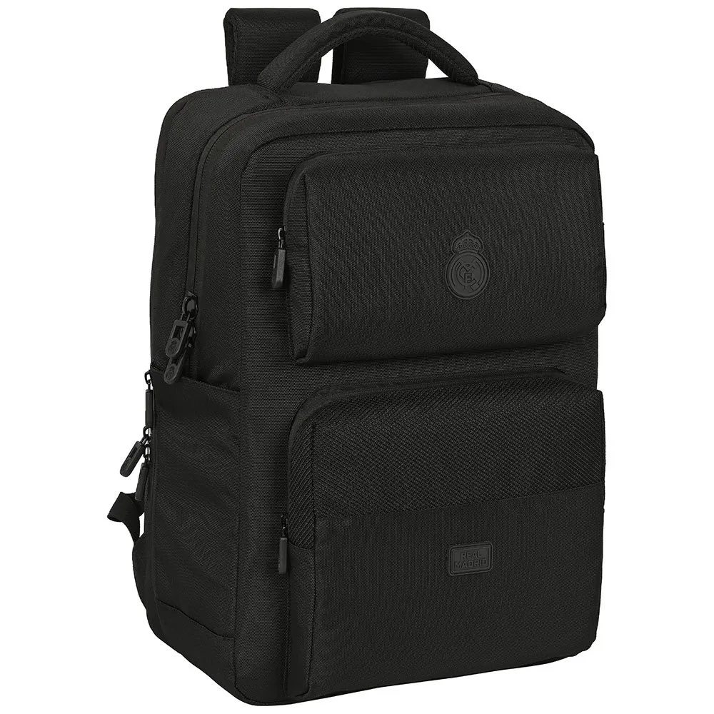 Safta 622364377 Real Madrid Premium 2 Pockets 15.6´´+usb 13.75l 32x42x15 Cm Ryggsäck, Multicolor