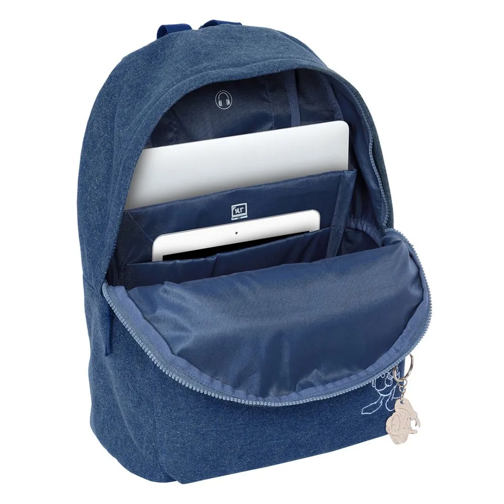 Safta 622409819 14.1´´ Donald Denim 20l 32x42x15 Cm Ryggsäck, Multicolor