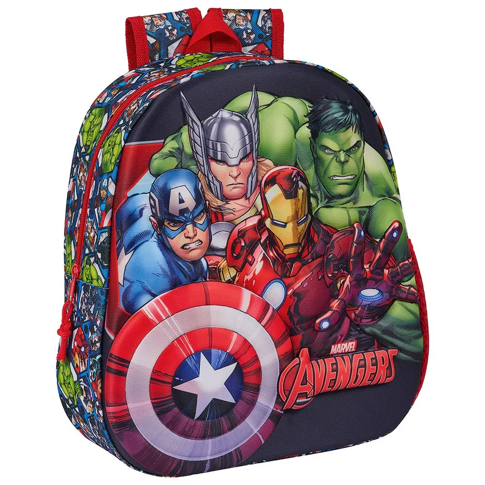 Safta 622467890 3d Avengers 8.64l 22x39x10 Cm Ryggsäck, Multicolor