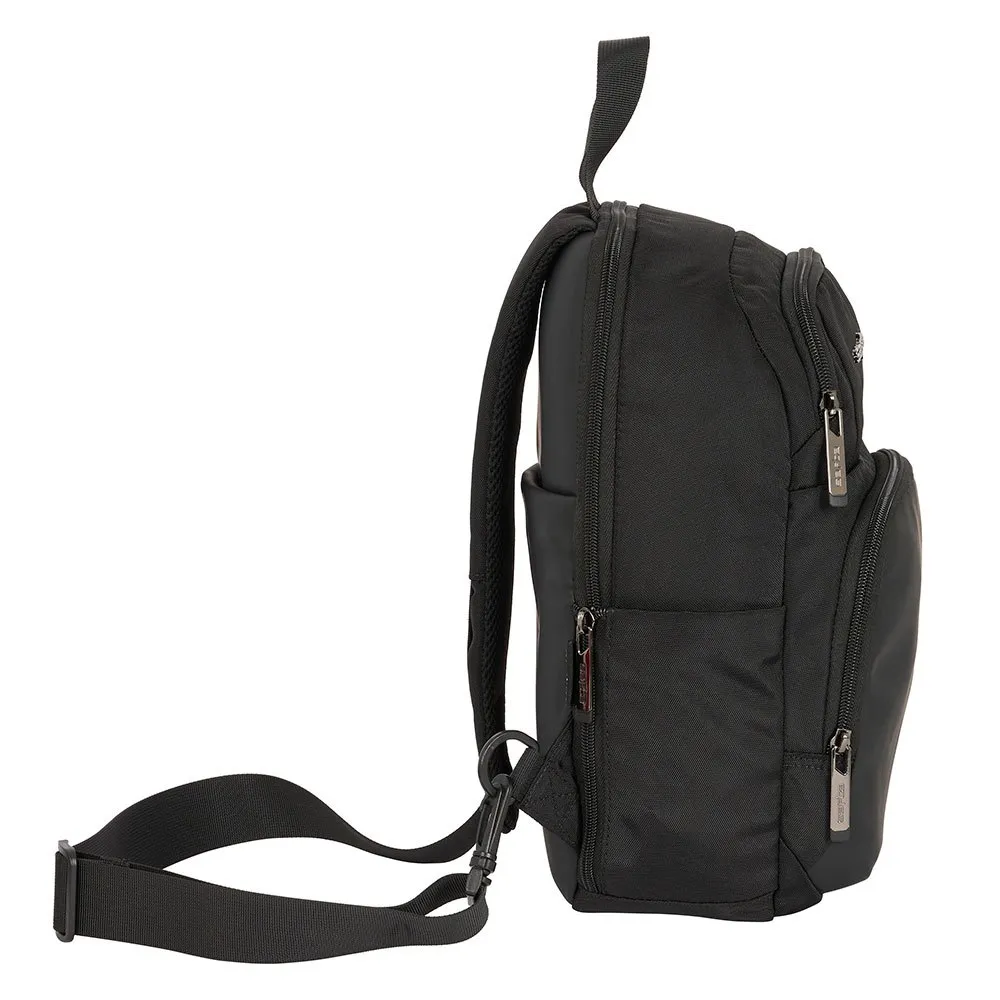 Safta 642200595 Busines One Shoulder Padder Mini 7.35l 31x41x17.5 Cm Ryggsäck, Black