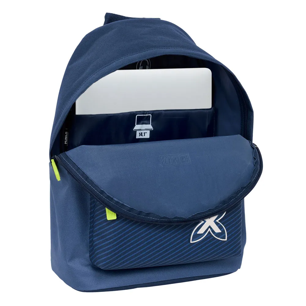 Safta 642512819 Munich 14.1´´ 20l 32x43x14 Cm Ryggsäck, Blue indigo