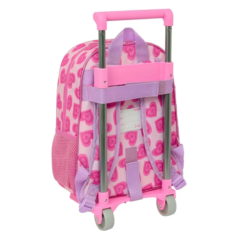 Safta Barbie Love Ryggsäck Med Hjul, Multicolor