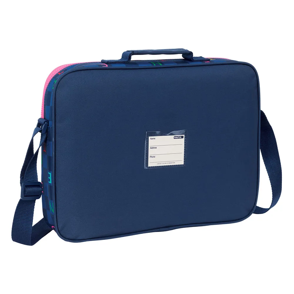 Safta Benetton Damero Laptopväska, Multicolor
