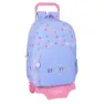 Safta Benetton Lila Ryggsäck Med Hjul, Multicolor
