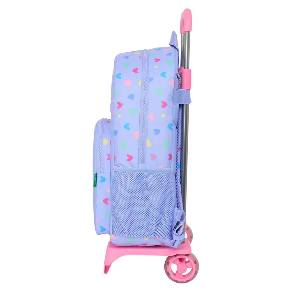 Safta Benetton Lila Ryggsäck Med Hjul, Multicolor Safta Benetton Lila Ryggsäck Med Hjul, Multicolor