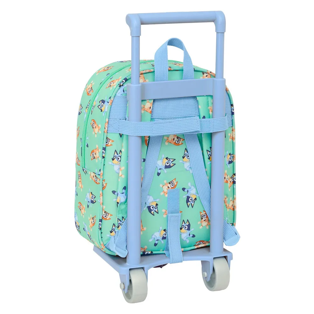 Safta Bluey Sisters Mini Ryggsäck Med Hjul, Multicolor