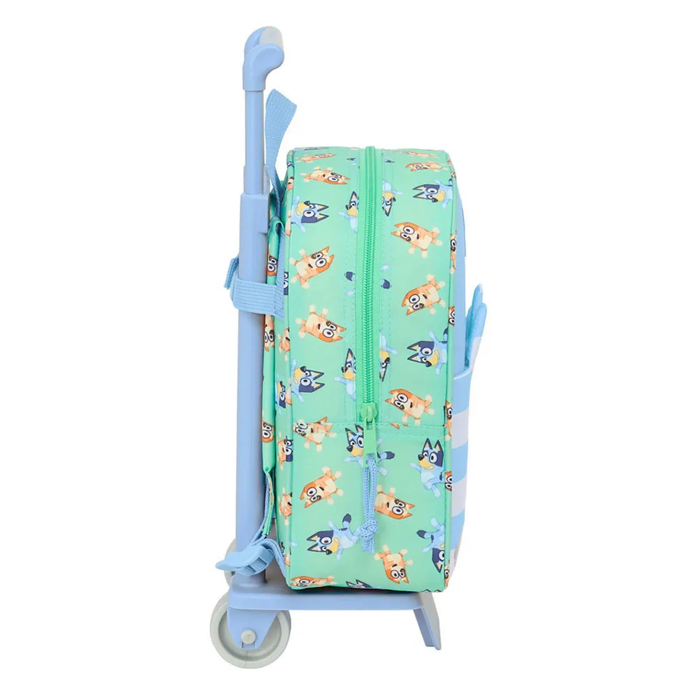 Safta Bluey Sisters Mini Ryggsäck Med Hjul, Multicolor