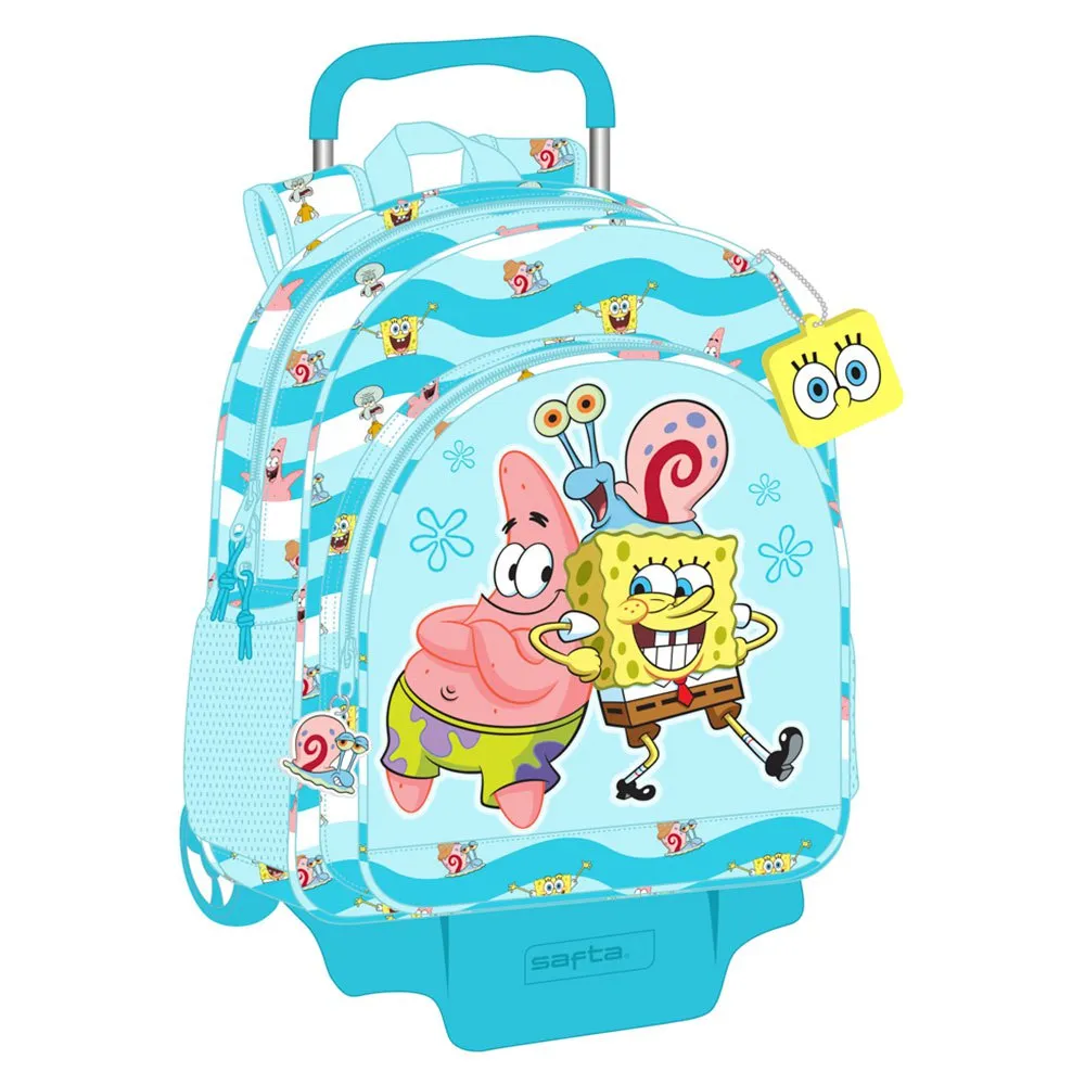 Safta Bob Esponja Stay Positive Ryggsäck Med Hjul, Multicolor