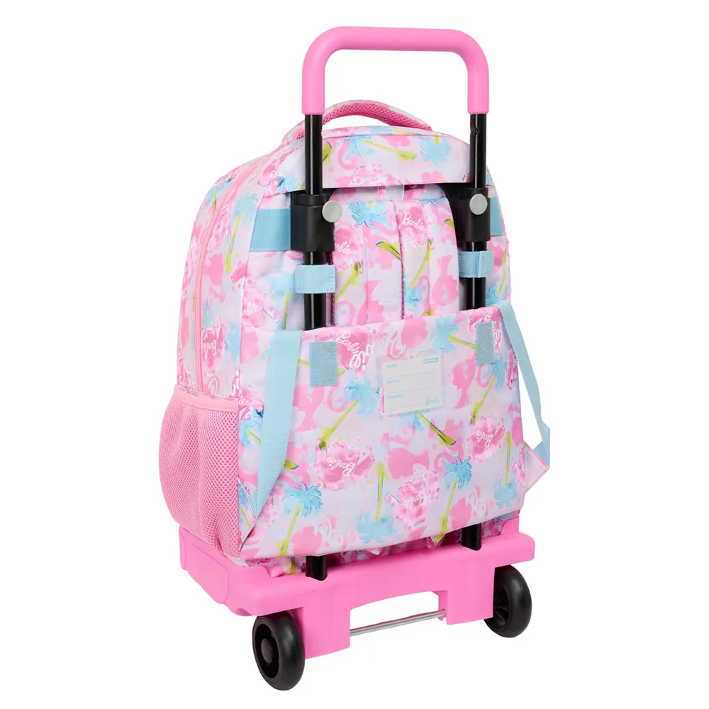 Safta Compact Barbie Painterly Ryggsäck Med Hjul, Multicolor