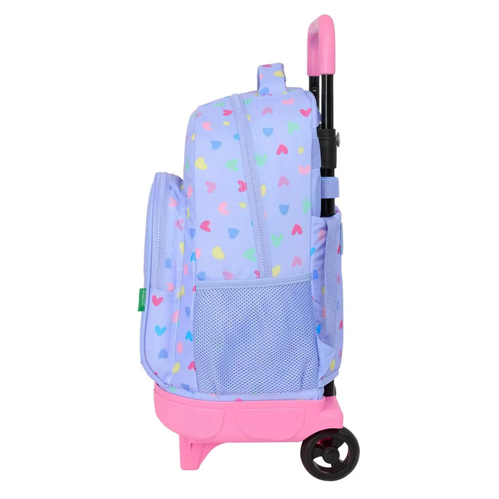 Safta Compact Benetton 33l 33x22x45 Cm Ryggsäck Med Hjul, Multicolor