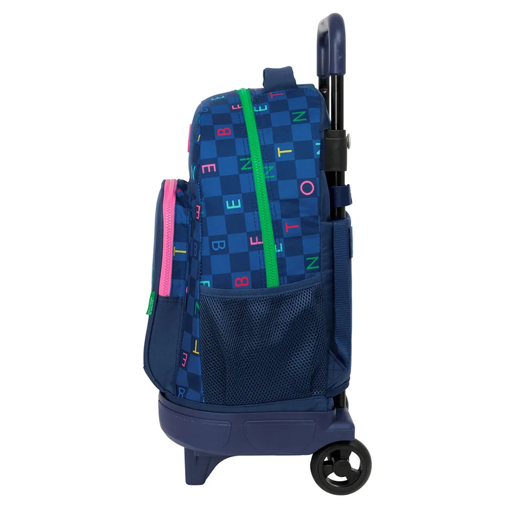 Safta Compact Benetton Damero Ryggsäck Med Hjul, Multicolor Safta Compact Benetton Damero Ryggsäck Med Hjul, Multicolor