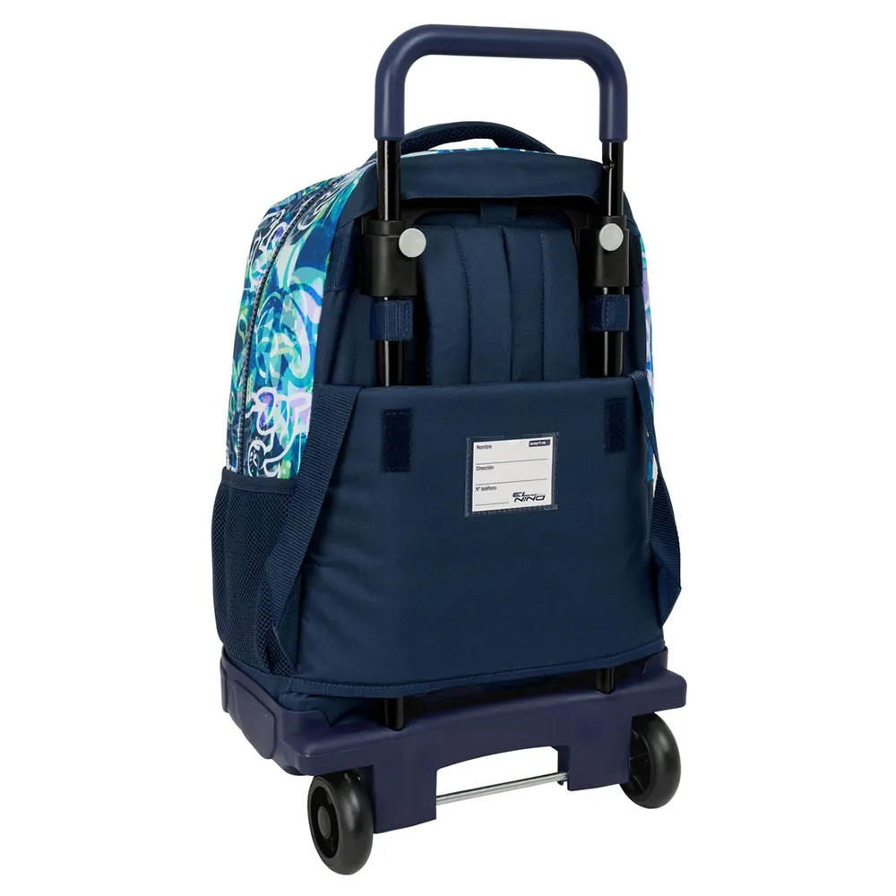 Safta Compact El Niño Kook Ryggsäck Med Hjul, Multicolor