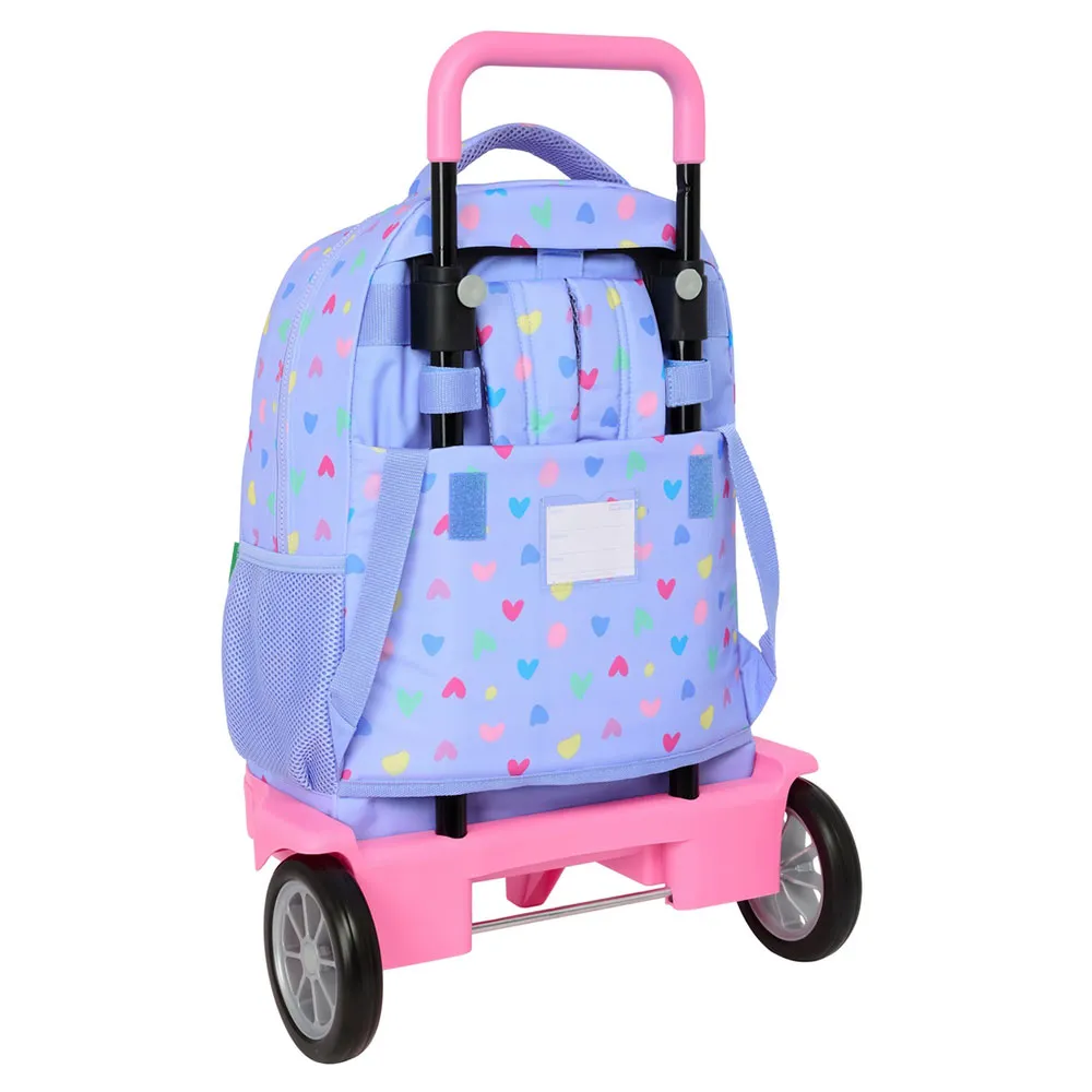 Safta Compact Evolutive Benetton 33l 33x22x45 Cm Ryggsäck Med Hjul, Multicolor Safta Compact Evolutive Benetton 33l 33x22x45 Cm Ryggsäck Med Hjul, Multicolor