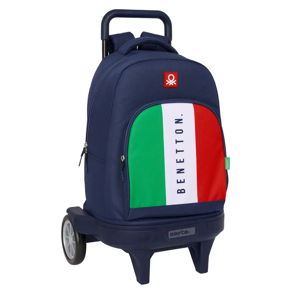Safta Compact Evolutive Benetton Flag Ryggsäck Med Hjul, Multicolor Safta Compact Evolutive Benetton Flag Ryggsäck Med Hjul, Multicolor