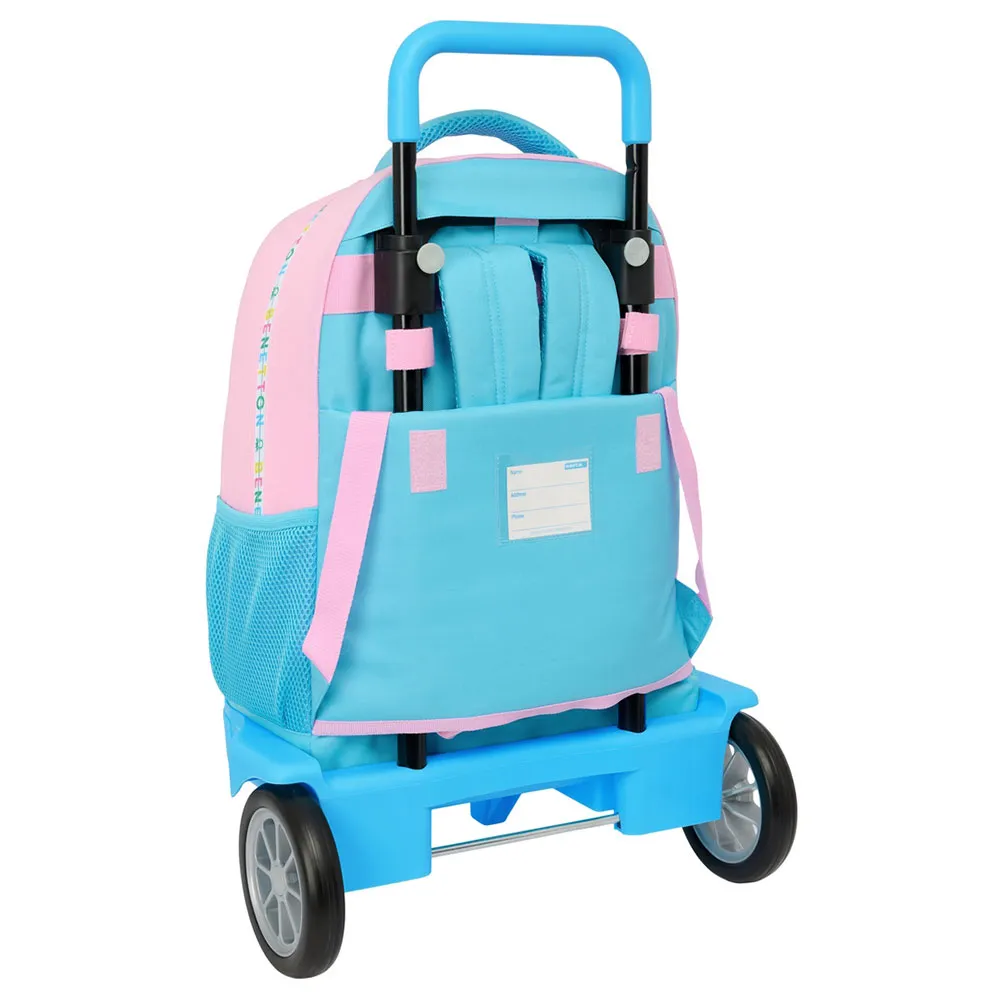 Safta Compact Evolutive Benetton Unique Ryggsäck Med Hjul, Multicolor