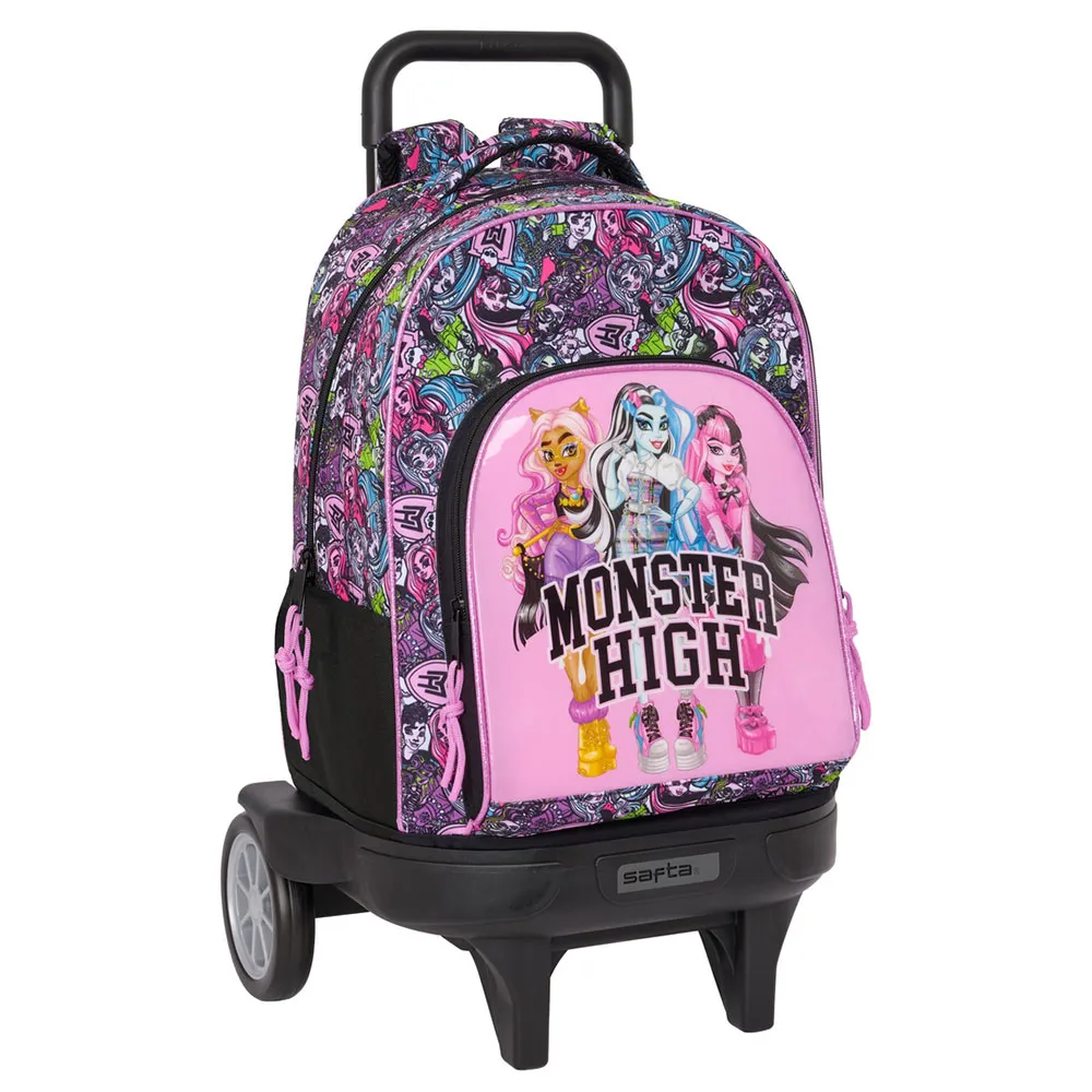 Safta Compact Evolutive Monster High Drama Ryggsäck Med Hjul, Multicolor Safta Compact Evolutive Monster High Drama Ryggsäck Med Hjul, Multicolor