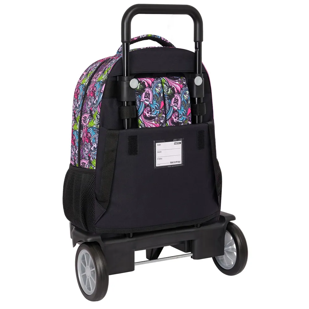 Safta Compact Evolutive Monster High Drama Ryggsäck Med Hjul, Multicolor Safta Compact Evolutive Monster High Drama Ryggsäck Med Hjul, Multicolor