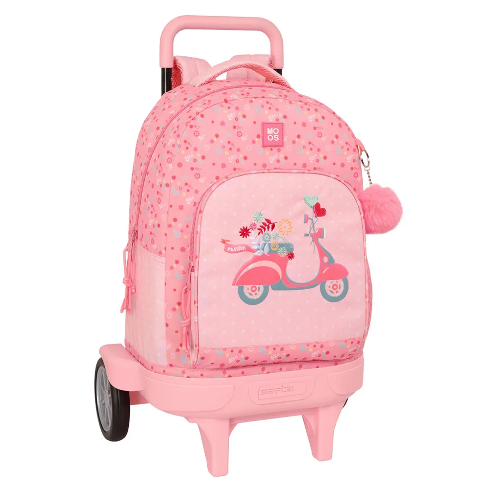 Safta Compact Evolutive Moos Passion Ryggsäck Med Hjul, Multicolor