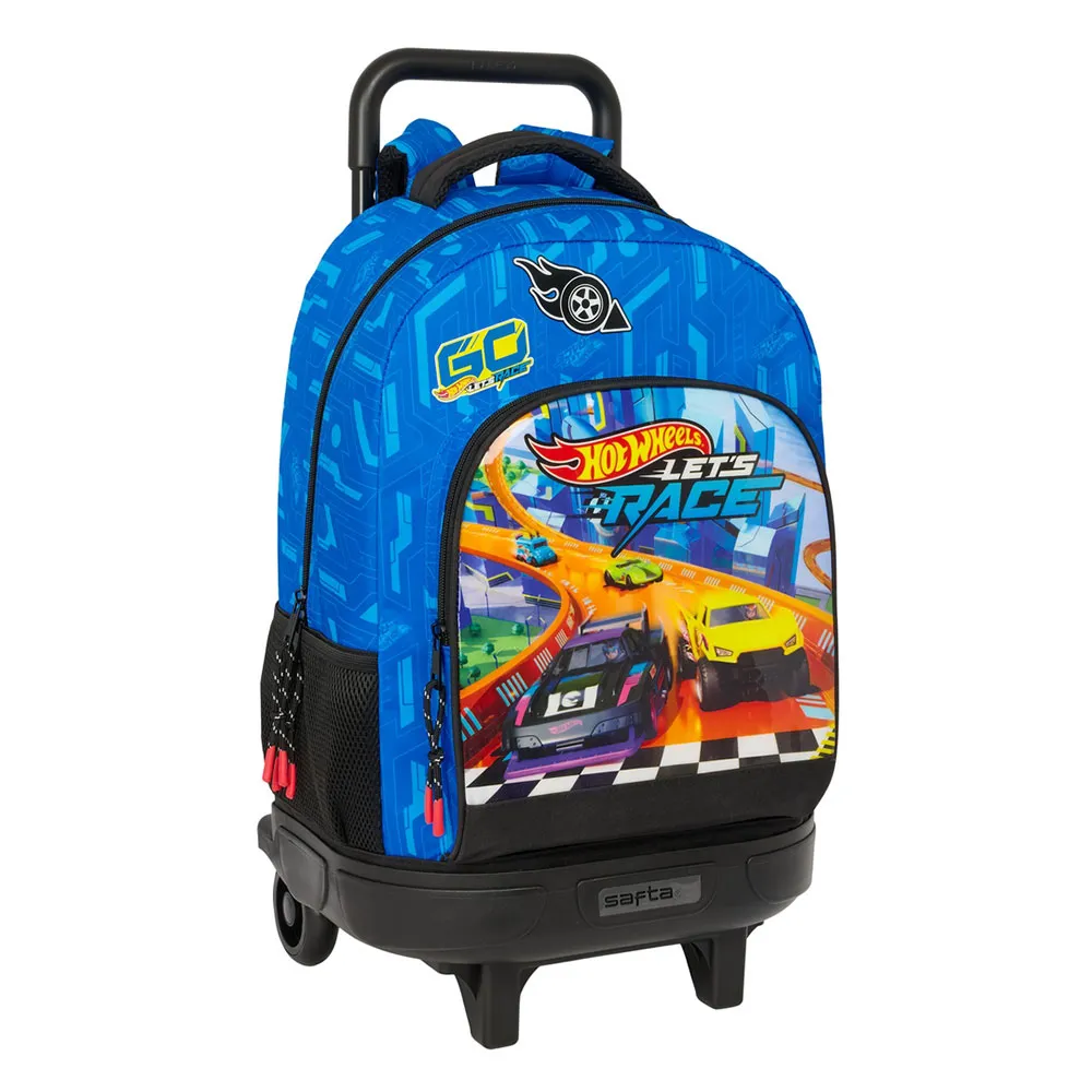 Safta Compact Hot Wheels Let´s Race Ryggsäck Med Hjul, Multicolor Safta Compact Hot Wheels Let´s Race Ryggsäck Med Hjul, Multicolor