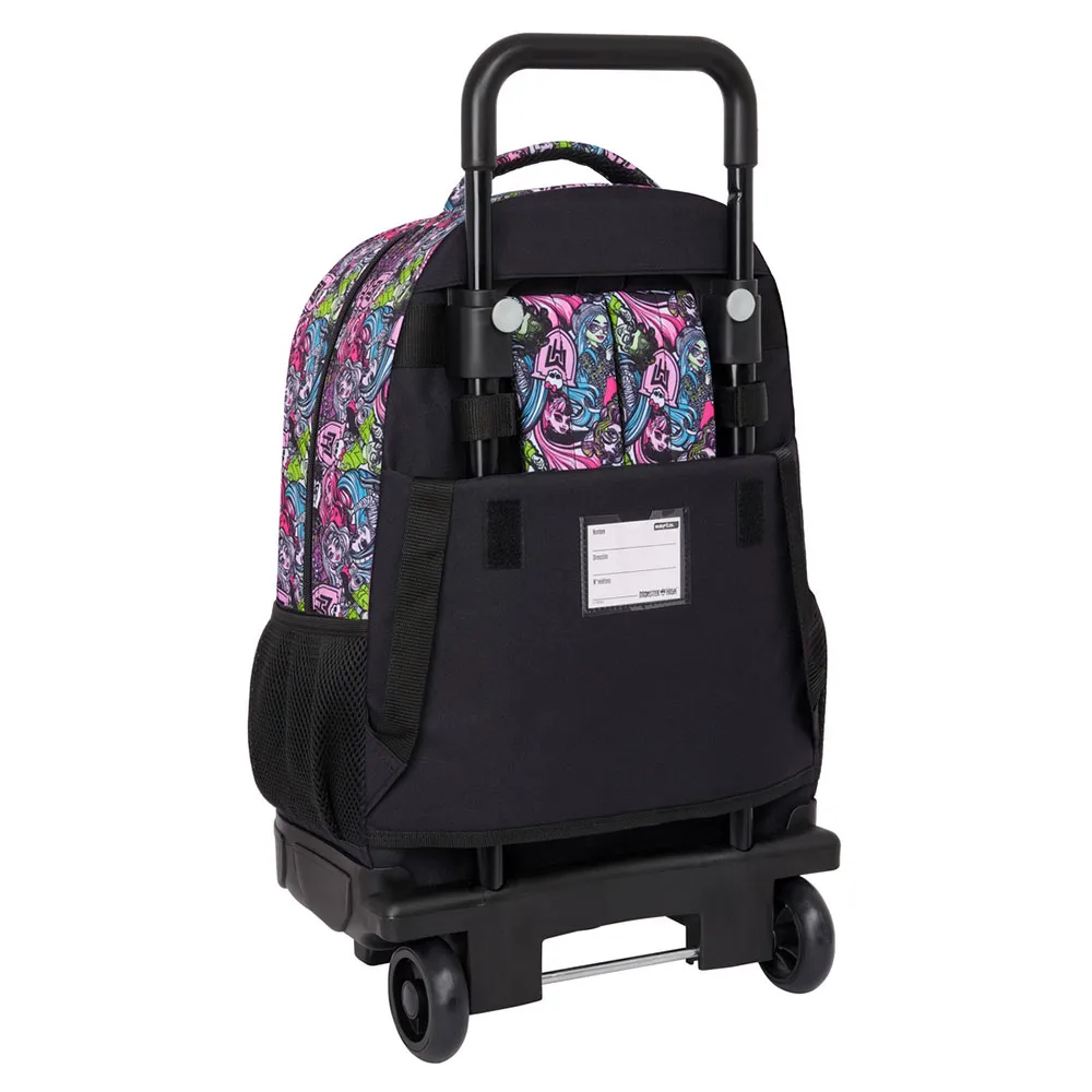 Safta Compact Monster High Drama Ryggsäck Med Hjul, Multicolor Safta Compact Monster High Drama Ryggsäck Med Hjul, Multicolor