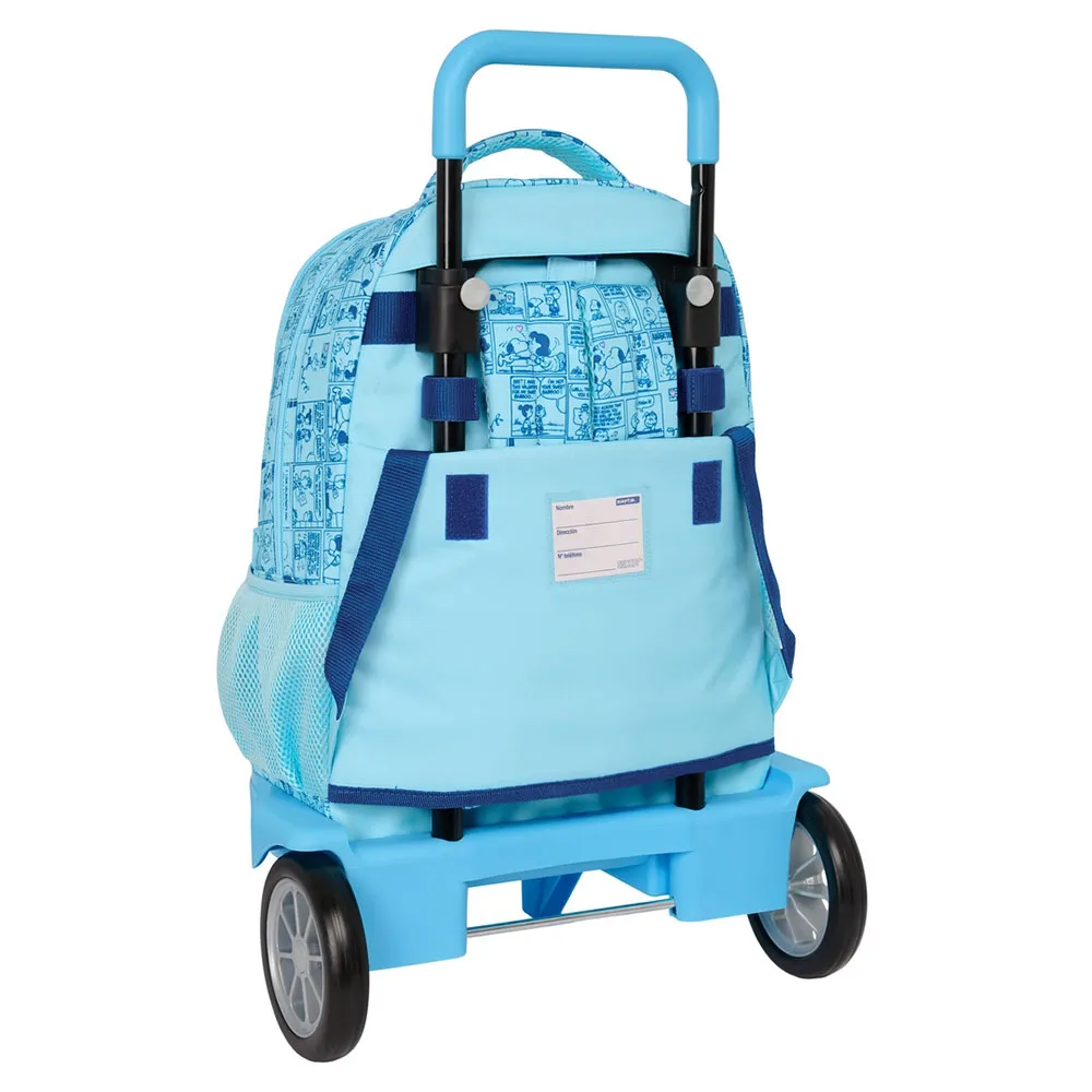 Safta Compact With Remove Evolutive Trolley Snoopy Love Ryggsäck Med Hjul, Multicolor