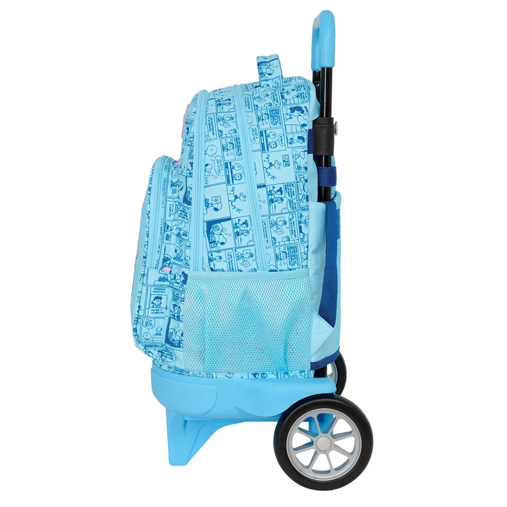 Safta Compact With Remove Evolutive Trolley Snoopy Love Ryggsäck Med Hjul, Multicolor
