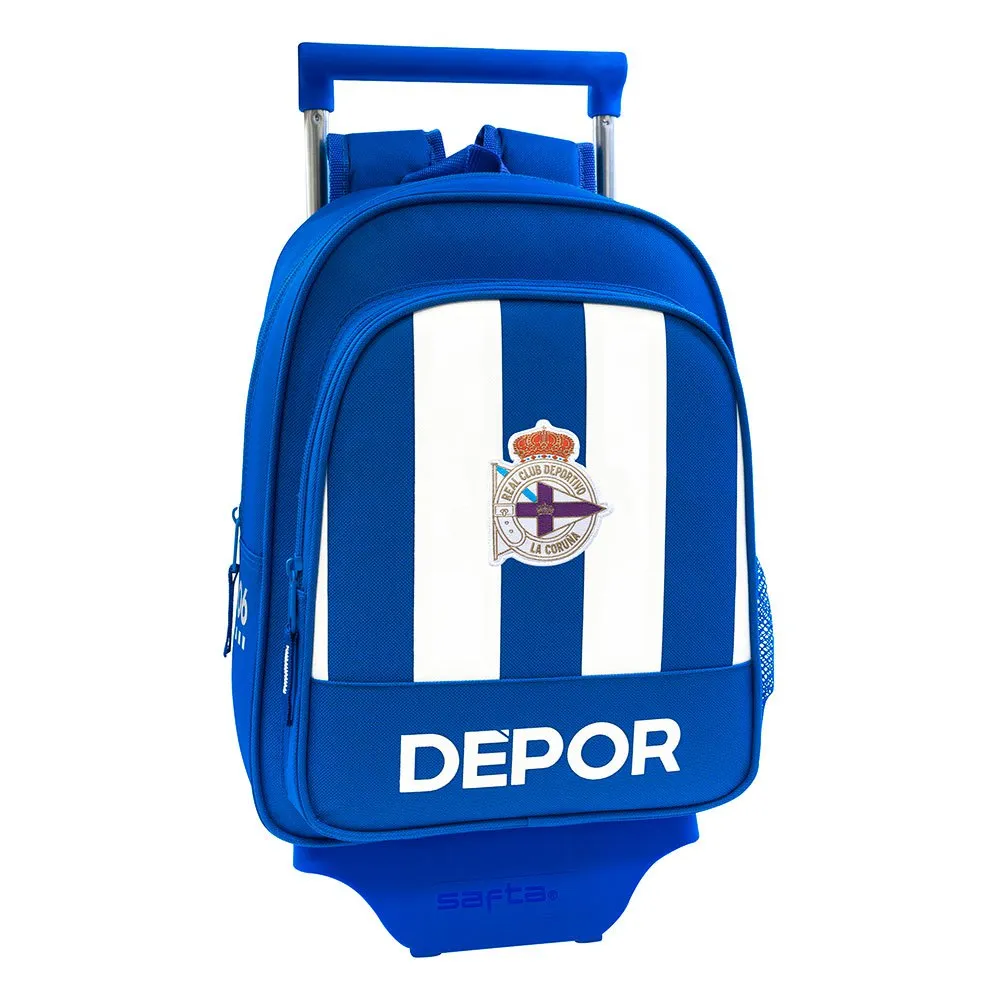 Safta Deportivo De La Coruña 8.9l Ryggsäck Med Hjul, White / blue Safta Deportivo De La Coruña 8.9l Ryggsäck Med Hjul, White / blue
