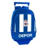 Safta Deportivo De La Coruña 8.9l Ryggsäck Med Hjul, White / blue