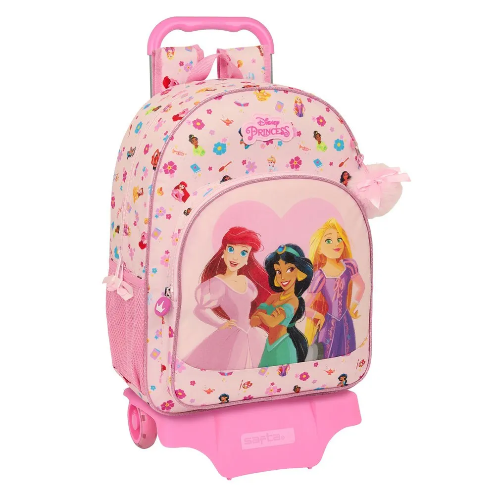 Safta Disney Rullryggsäck Princesas Summer Adventures, Multicolor