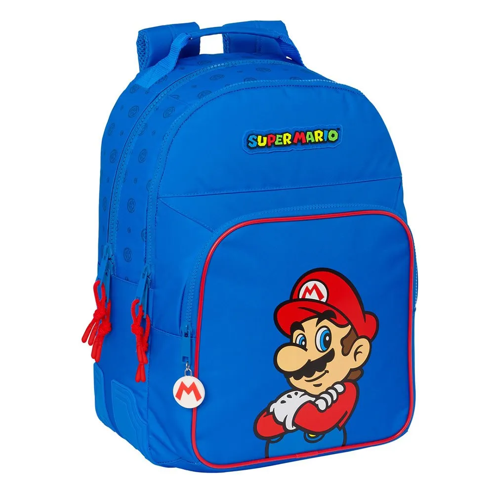Safta Double Super Mario Play 10l 27x33x10 Cm Ryggsäck, Multicolor Safta Double Super Mario Play 10l 27x33x10 Cm Ryggsäck, Multicolor
