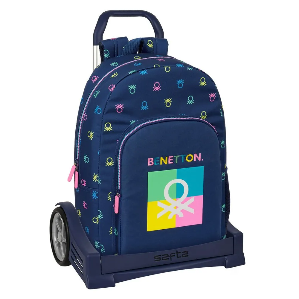 Safta Evolution Benetton Ryggsäck Med Hjul, Cool Safta Evolution Benetton Ryggsäck Med Hjul, Cool