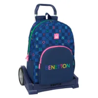 Safta Evolution Trolley Benetton Damero Ryggsäck Med Hjul