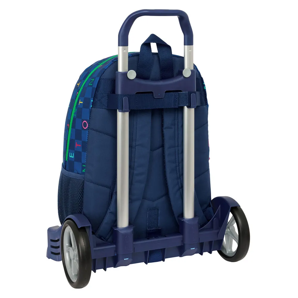 Safta Evolution Trolley Benetton Damero Ryggsäck Med Hjul, Multicolor