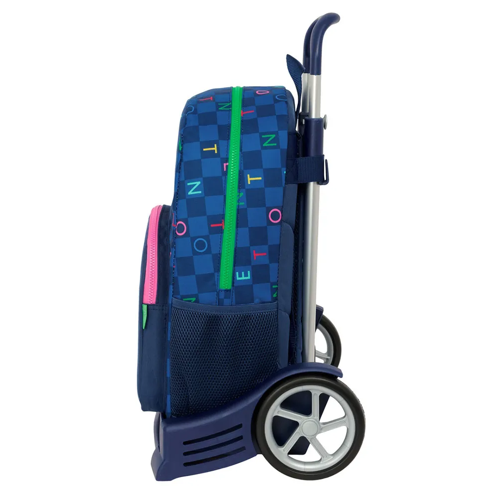 Safta Evolution Trolley Benetton Damero Ryggsäck Med Hjul, Multicolor