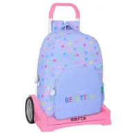 Safta Evolution Trolley Benetton Lila Ryggsäck Med Hjul Safta Evolution Trolley Benetton Lila Ryggsäck Med Hjul