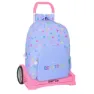 Safta Evolution Trolley Benetton Lila Ryggsäck Med Hjul, Multicolor