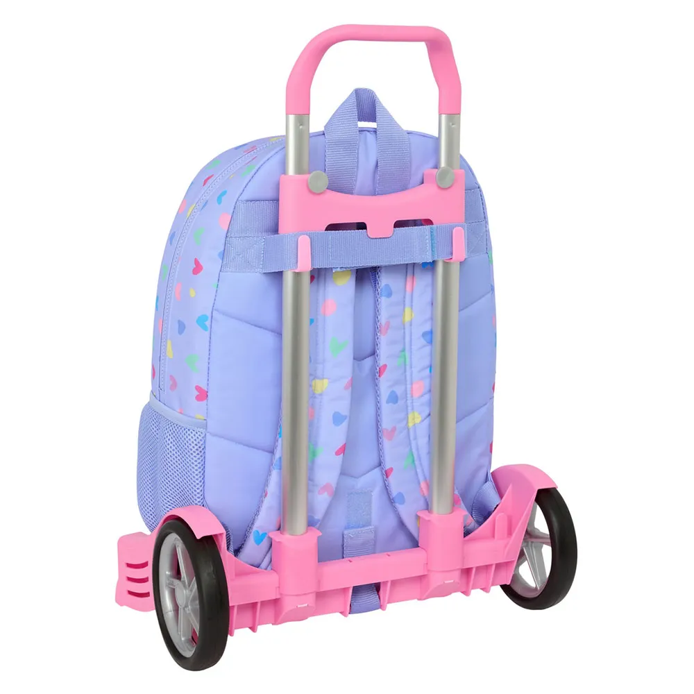 Safta Evolution Trolley Benetton Lila Ryggsäck Med Hjul, Multicolor Safta Evolution Trolley Benetton Lila Ryggsäck Med Hjul, Multicolor