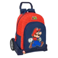 Safta Evolution Trolley Super Mario Trick Ryggsäck Med Hjul
