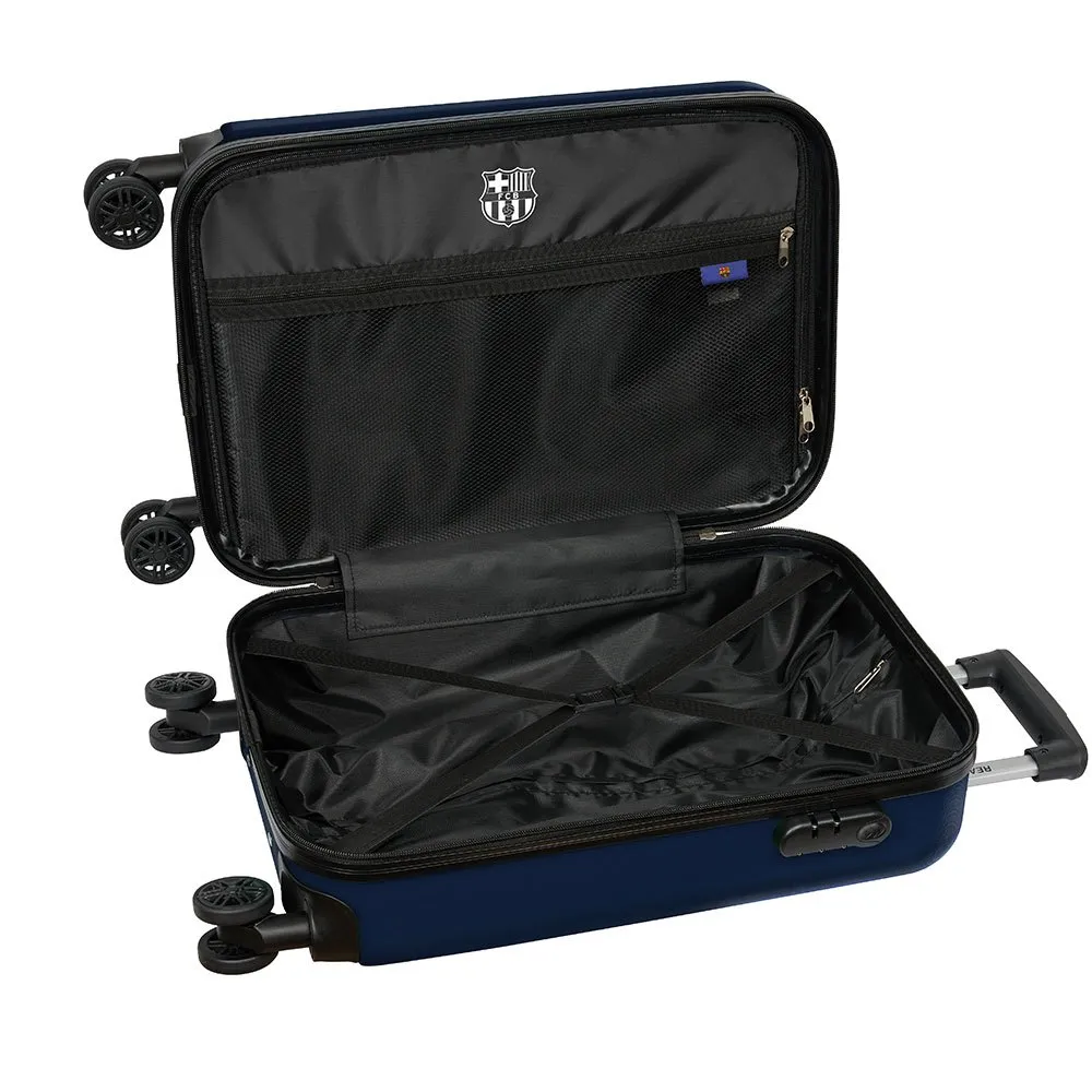 Safta F.c Barcelona Cabin 20´´ Twin Wheels Trolleyväska, Multicolor