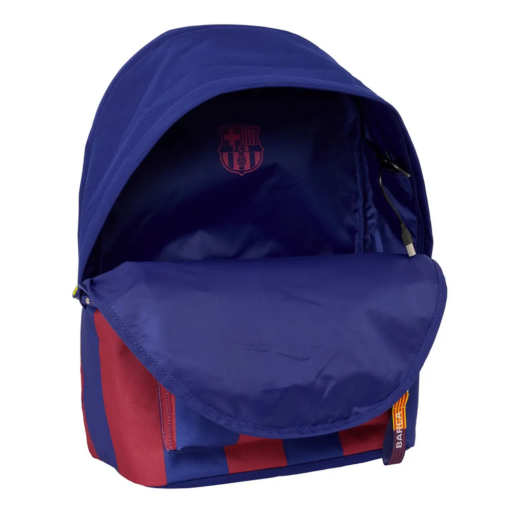 Safta Fc Barcelona Home Kit 25/26 Double 15.6´´+usb Ryggsäck, Multicolor