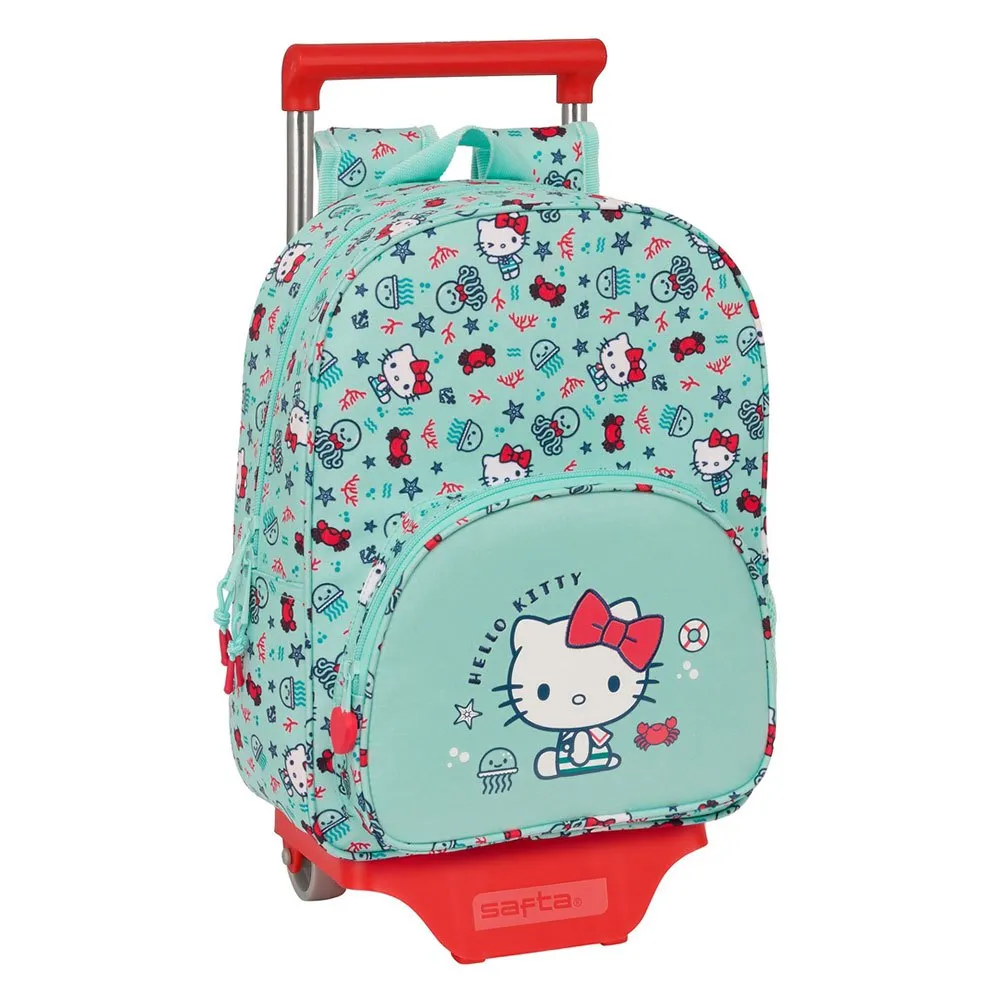Safta Hej Kitty Sea Lovers Ryggsäck Med Trolley Wheels, Multicolor