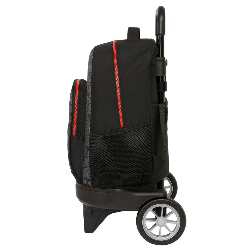Safta Kompakt My Hero Academia-ryggsäck Med Trolley Och Evolutionerande Hjul, Multicolor