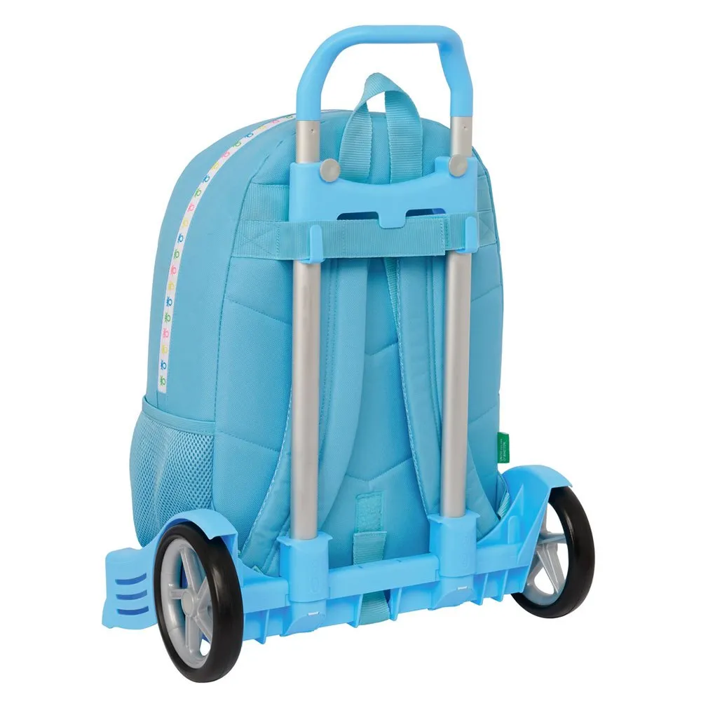 Safta Med Trolley Evolution Benetton Ryggsäck Med Hjul, Spring