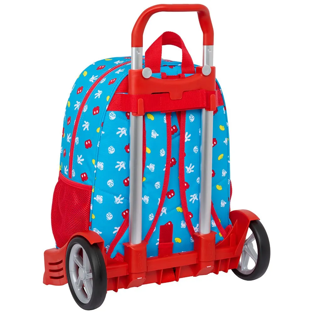 Safta Mickey Mouse Med Trolley Evolution Fantastisk Ryggsäck Med Hjul, Multicolor